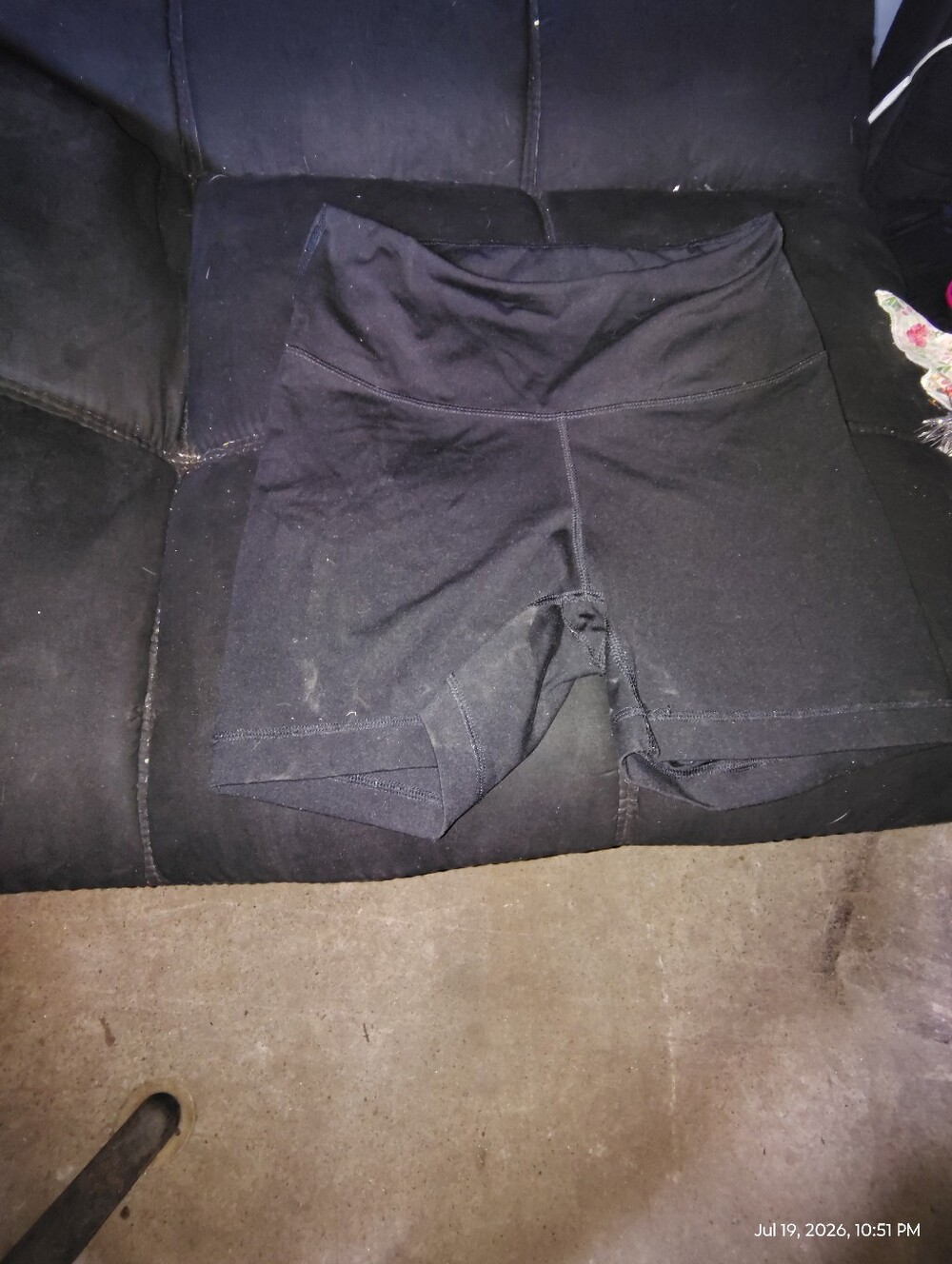 Yogalicious Black High-Waist Athletic Shorts
